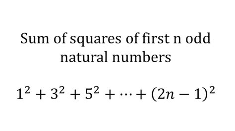 Sum of square of first n odd numbers .